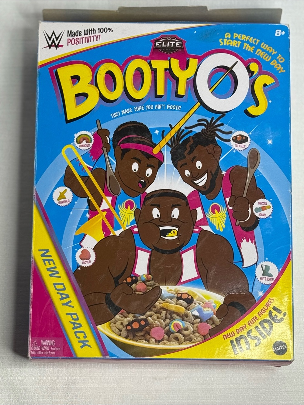 WWE Elite Booty O’s Tag Team Triple Pack – Big E, Kofi, Xavier– New Open box